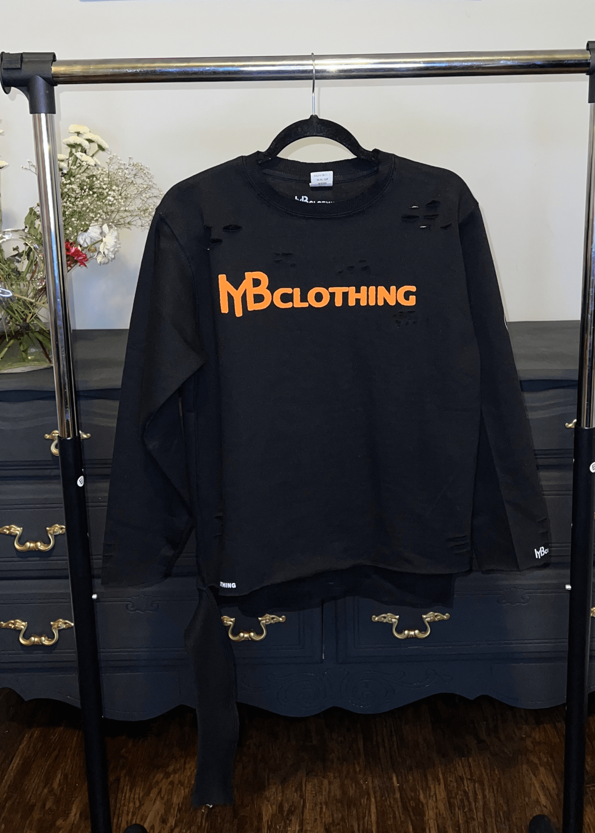 Distressed MYB Crew Neck
