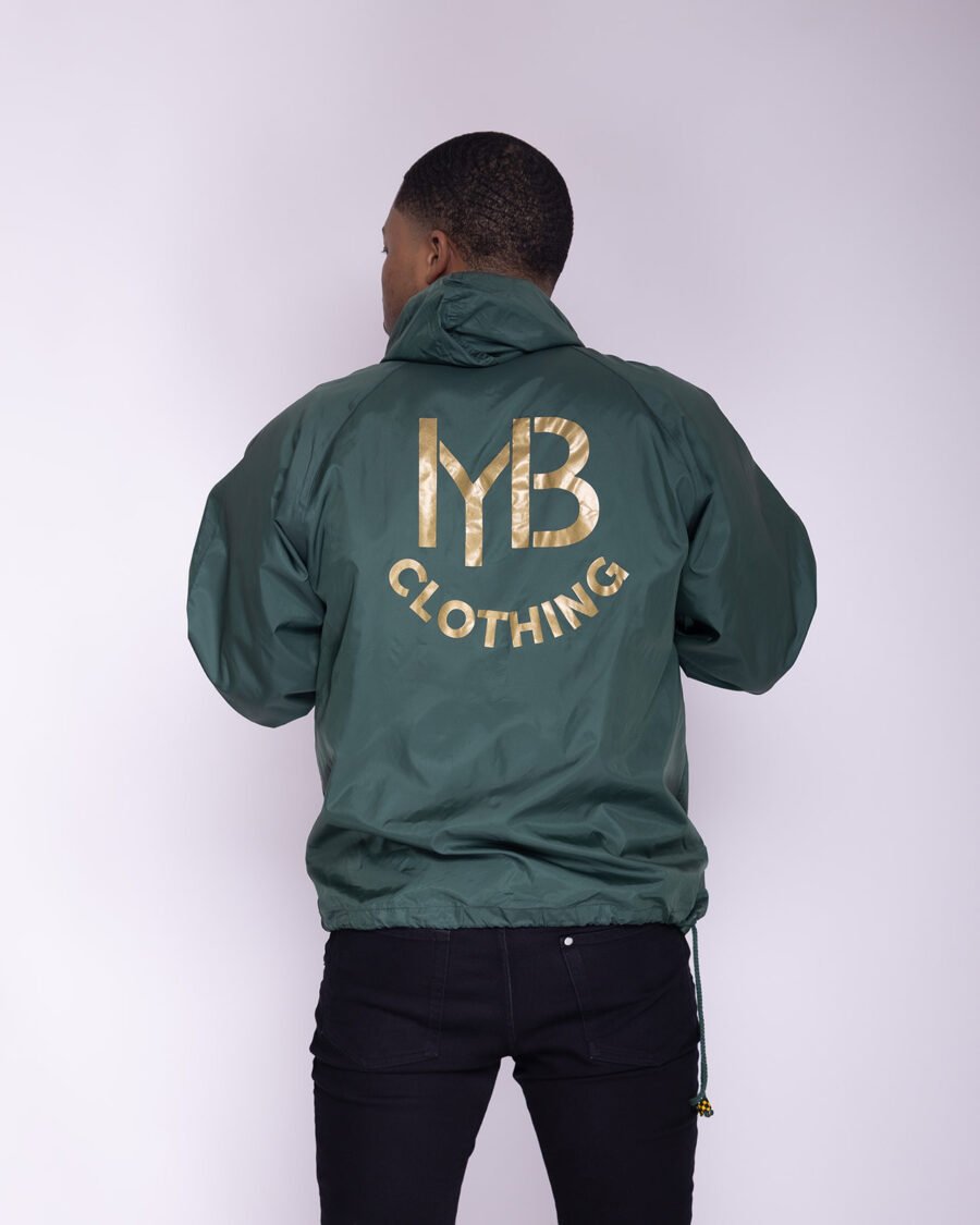 MYB windbreaker with Kente (green , M,male) - Image 2