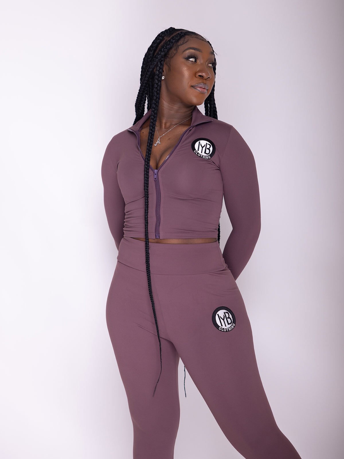 Soft brown athletic set