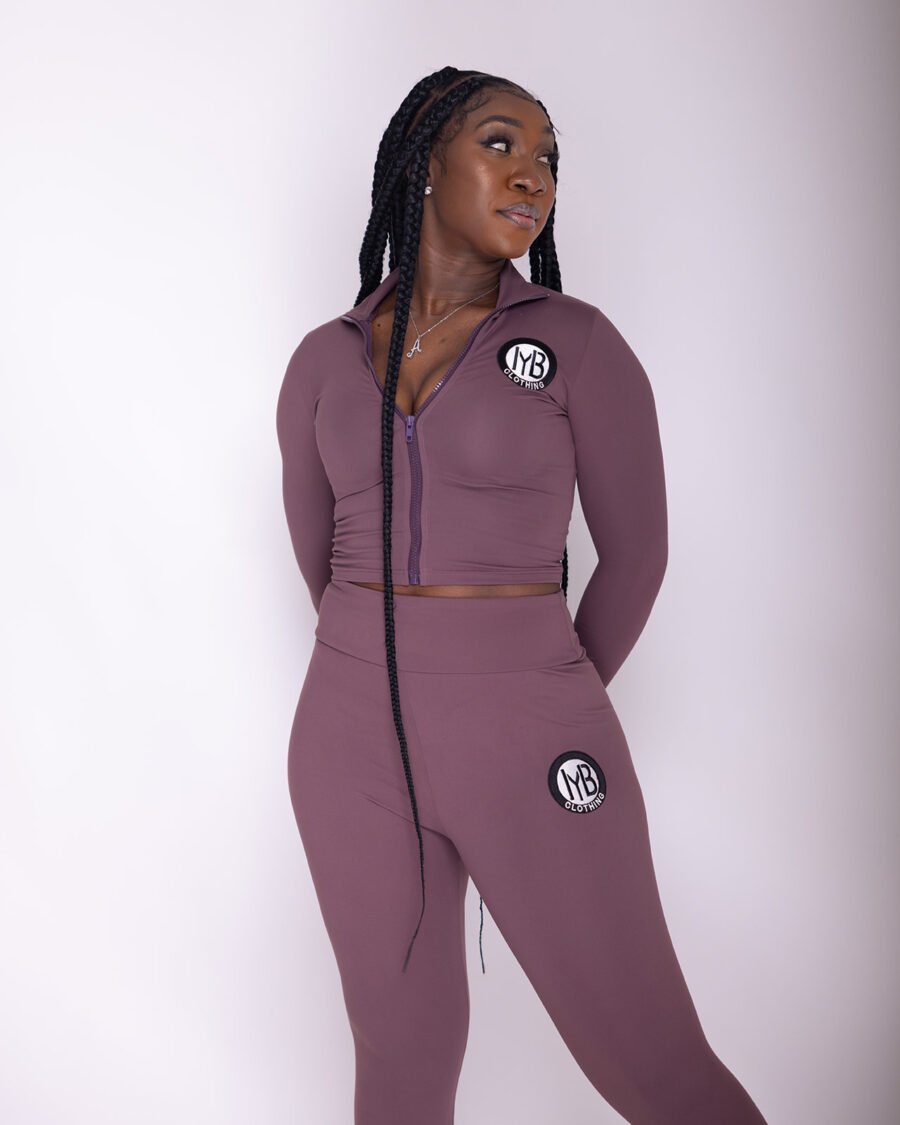 Soft brown athletic set